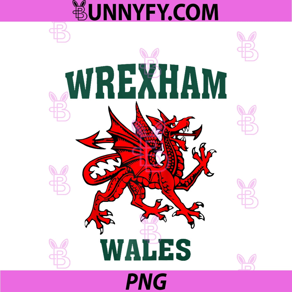 Wrexham Wales PNG, Red Dragon Raglan PNG
