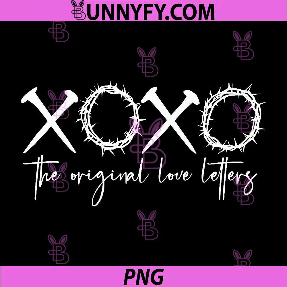 XOXO The Original Love Letters PNG, Jesus Bible Verse Christian PNG