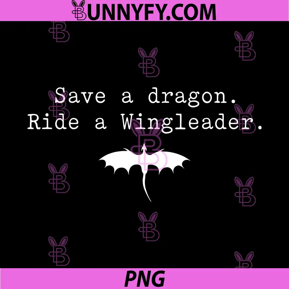 Save A Dragon Ride A Wingleader PNG, Minimal Dragon Silhouette PNG