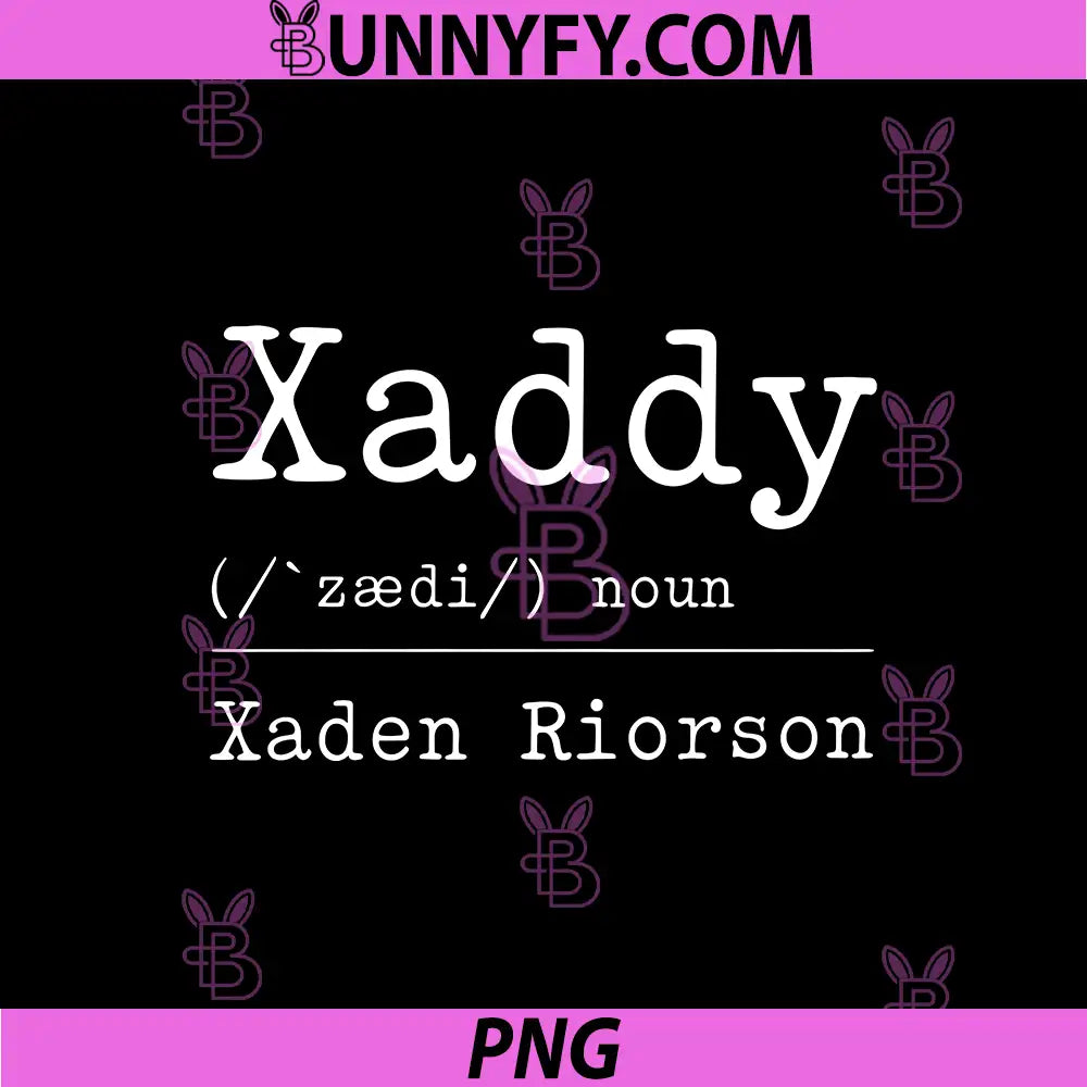 Xaddy Minimal Definition PNG, Xaden Riorson Bookish Noun PNG