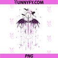 Purple Bat Wing Sword Emblem PNG, Gothic Celestial Magic PNG