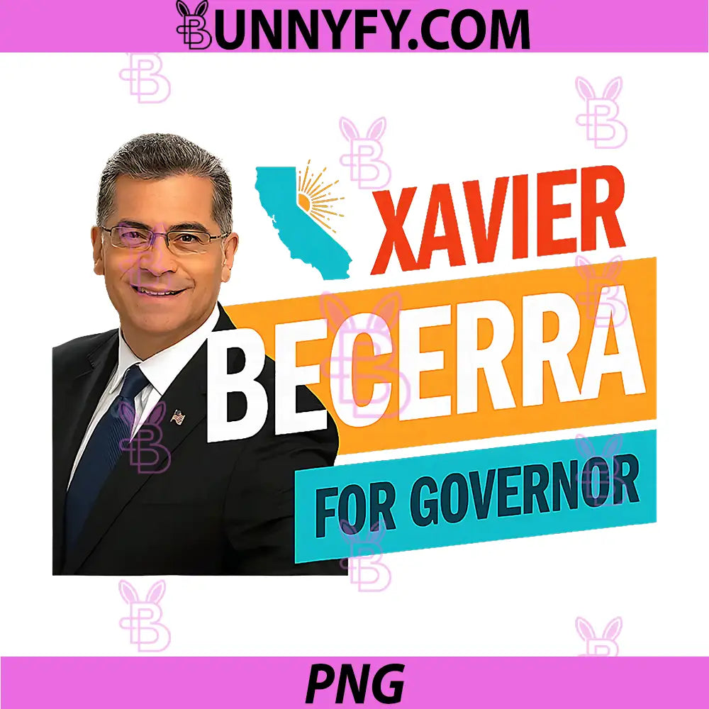Xavier Becerra for California PNG, Governor 2026 PNG