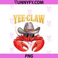 Yee Claw PNG, Western Cowboy Country Crawfish Boil Seafood Cajun PNG