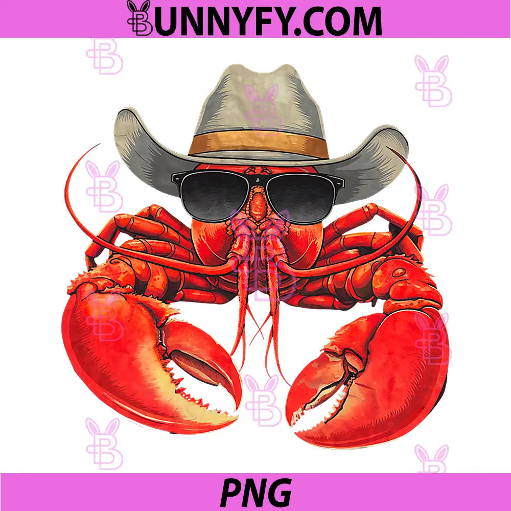 Yee Claw Western Cowboy PNG, Country Crawfish Boil Seafood Cajun PNG