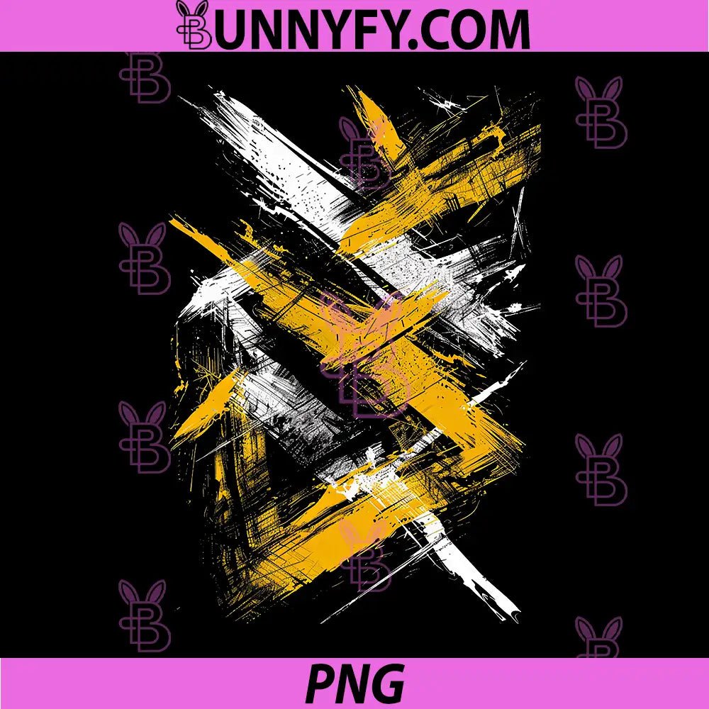 Yellow and Black PNG, Dynamic Art Graphic PNG