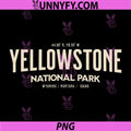 Yellowstone National Park PNG, GPS Coordinates Wyoming PNG