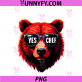 Yes Chef Grizzly PNG, Bear Sunglasses PNG