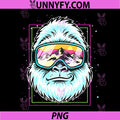 Yeti Ski Instructor PNG, Mountain Snowman Skiing PNG