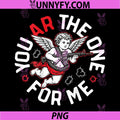 You Are The One For Me Cupid PNG, Funny Armed Cupid Valentine PNG