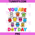 You Are Enough PNG, Colorful Polka Dot Smile Face Christian Kids PNG