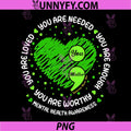 You Matter You are Enough PNG, Semicolon Mental Health Awareness PNG