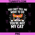 You’re Not My Cat PNG, Funny Meme Cat Lover Design PNG