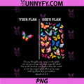 Your Plan And God's Plan Isaiah PNG, Bible Verse Faith PNG