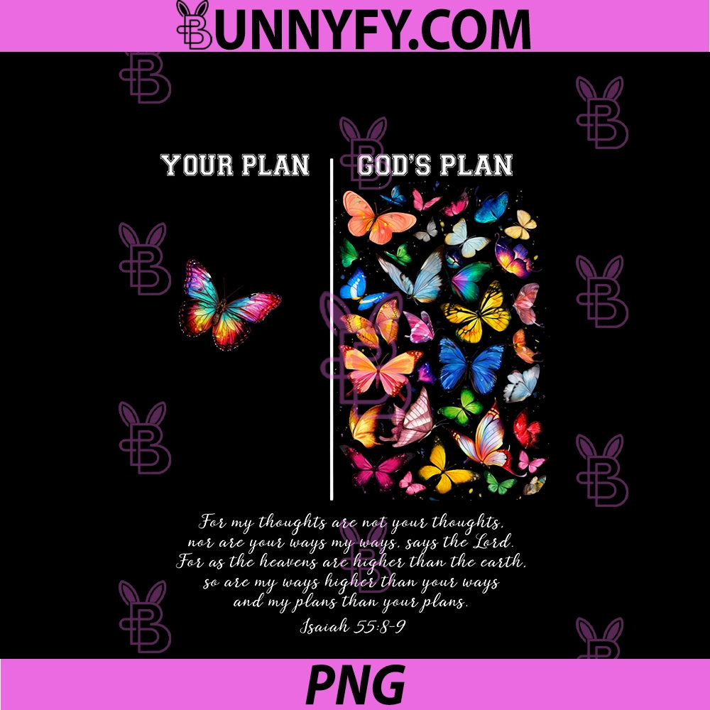 Your Plan And God's Plan Isaiah PNG, Bible Verse Faith PNG