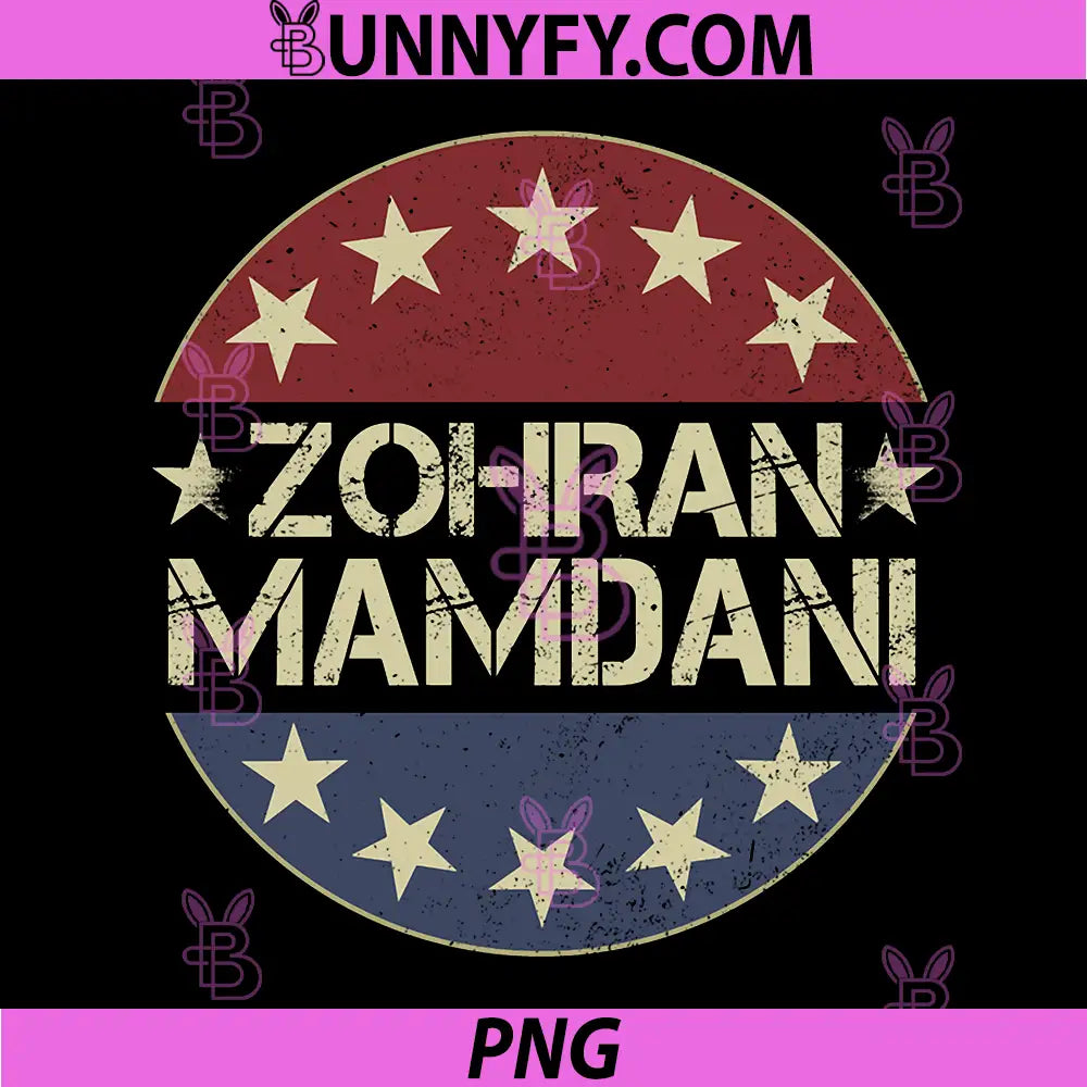 Zohra Mamdani For NYC PNG, Mayor Zohran Mamdani Retro PNG