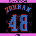 Zohran 48 PNG, President Retro Raglan PNG
