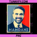 Zohran Mamdani New York PNG, Pop Art Retro Raglan PNG