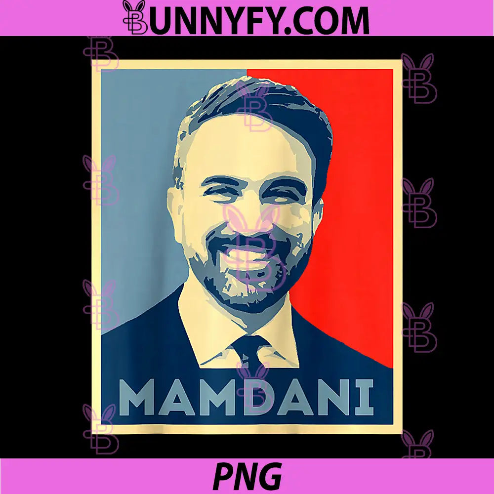 Zohran Mamdani New York PNG, Pop Art Retro Raglan PNG