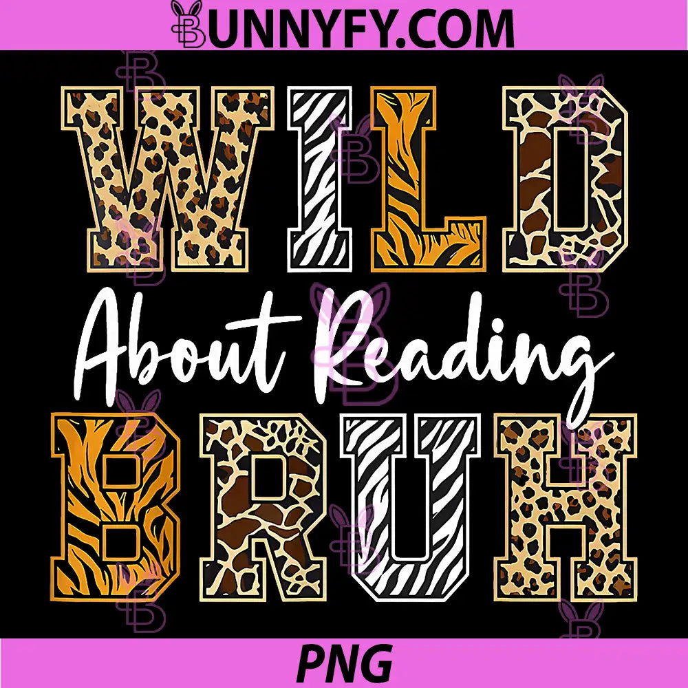 Wild About Reading Cute Animals PNG, Safari Zoo Book Lover Design PNG
