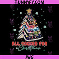 All Booked For Christmas Harry Potter Book Tree PNG, Magical Holiday Reading PNG