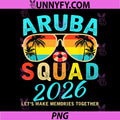 Aruba Squad 2026 PNG, Vacation Friends Family Matching Group PNG