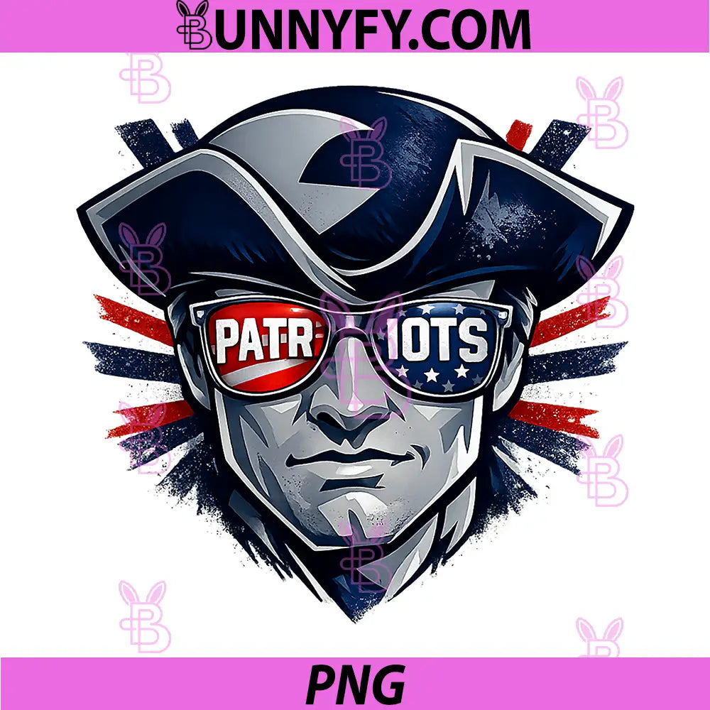 American Patriot Skull With Sunglasses PNG, Patriotic USA Flag Design PNG
