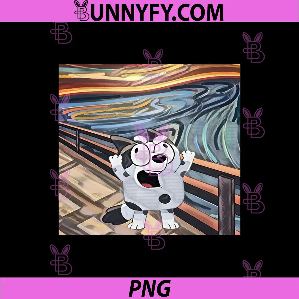 Muffin Screaming Art Style PNG, Funny Parody Cartoon Painting PNG