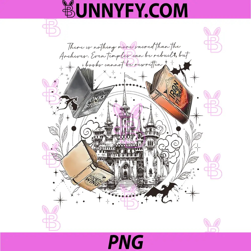 Fourth Wing Onyx Storm Archive PNG, Sacred Books Fantasy PNG