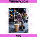 French Bulldog Drinking PNG, Iced Coffee PNG