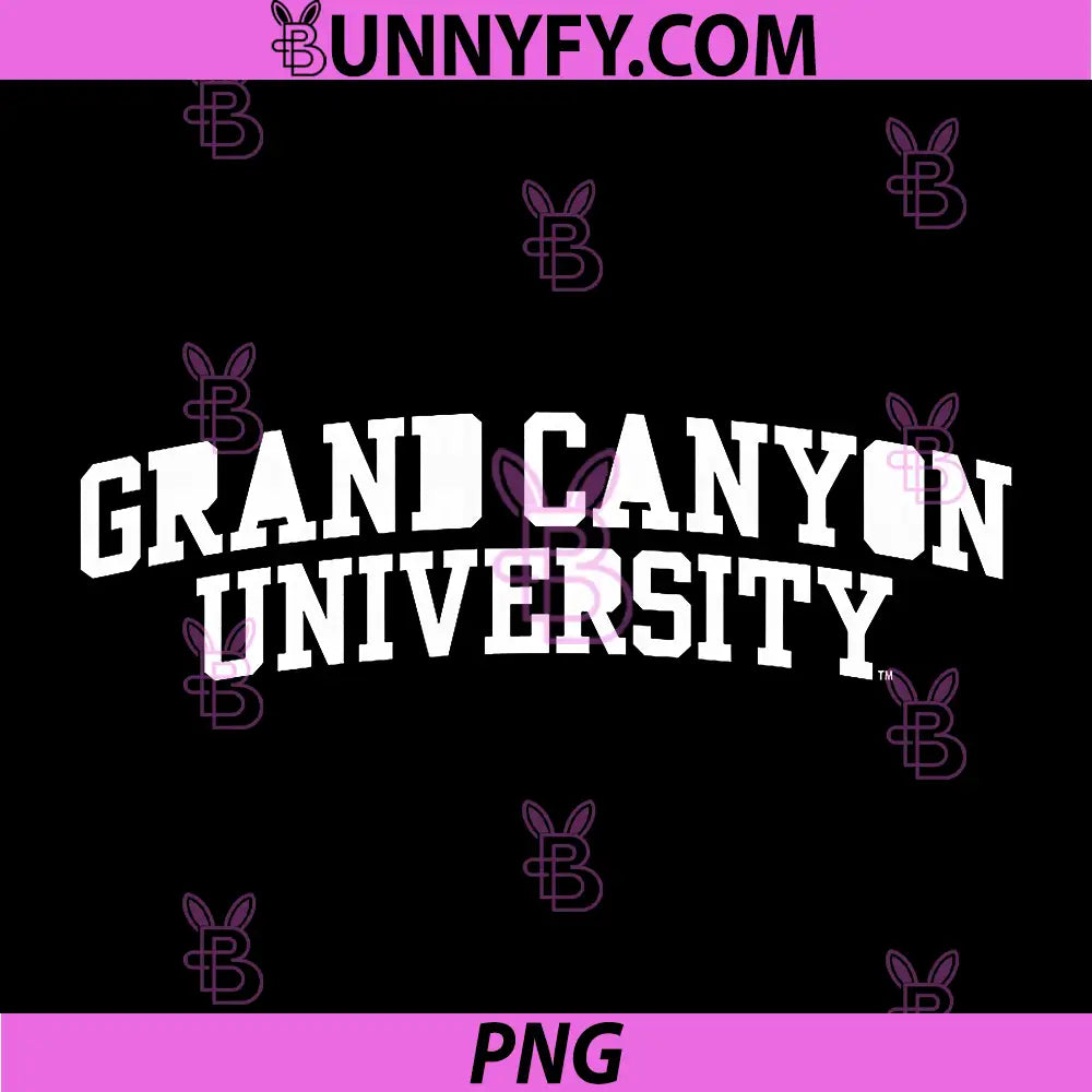 Grand Canyon University Bold College Text PNG, Classic NCAA University Logo PNG