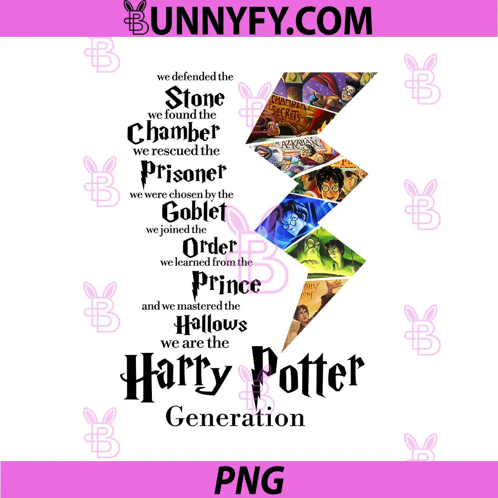 Harry Potter Generation Journey Quote Art PNG, Wizard Saga Lightning Design PNG