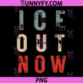 Ice Out Now PNG, Protest Statement Vintage Letters PNG