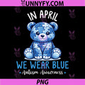 In April Autism Awareness Blue PNG, Accept Love PNG