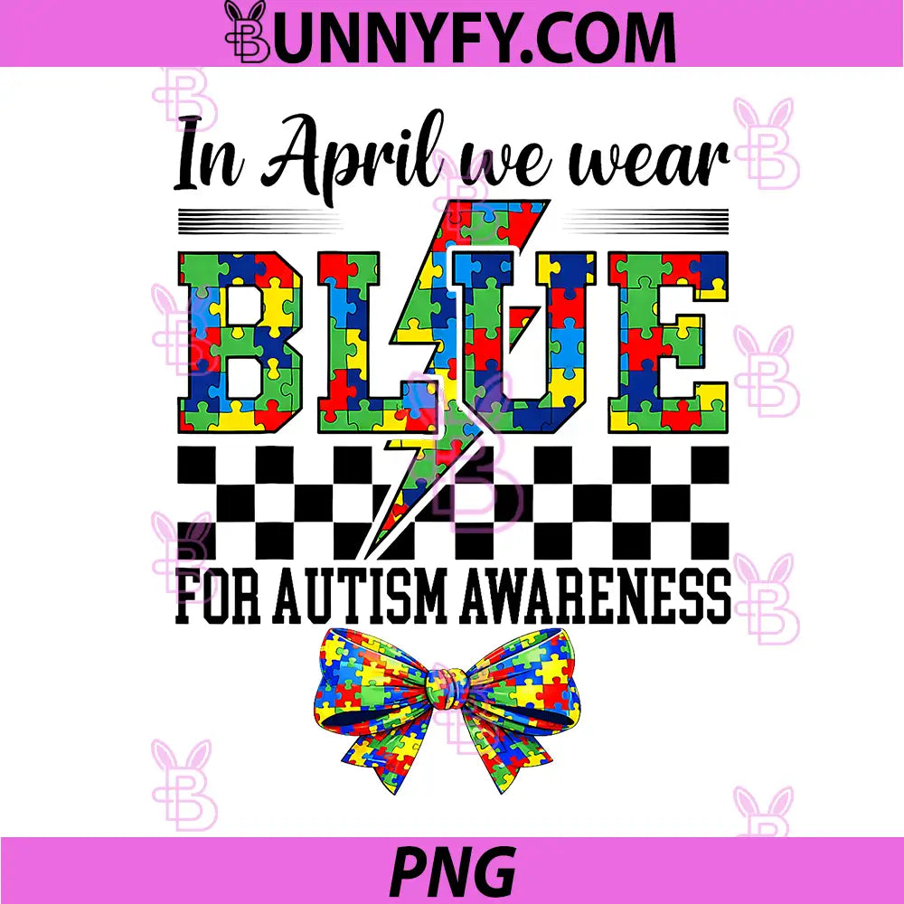 In April Autism Awareness Blue PNG, Accept Love PNG