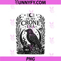 In My Crone Era PNG,  Witchy Raven Cauldron Goth Witch PNG