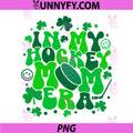 In My Hockey Mom Era PNG, St Patrick's Day Irish Shamrock PNG