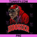 Hoosier Bison Hoodie Mascot PNG, Indiana Cool Animal Throwback PNG