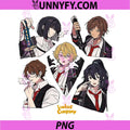 Limbus Company Anime Character Collage PNG, Dark Game Art PNG