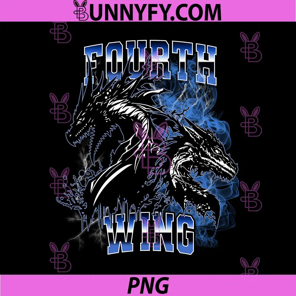 Fourth Wing Lightning Dragon Artwork PNG, Fourth Wing Blue Fire Dragon PNG