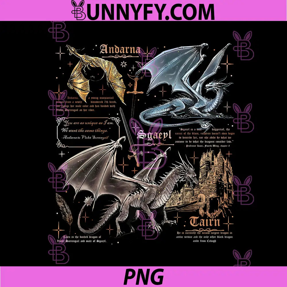 Andarna Dragon Fourth Wing Art PNG, Sgaeyl Tairn Fantasy Dragon PNG