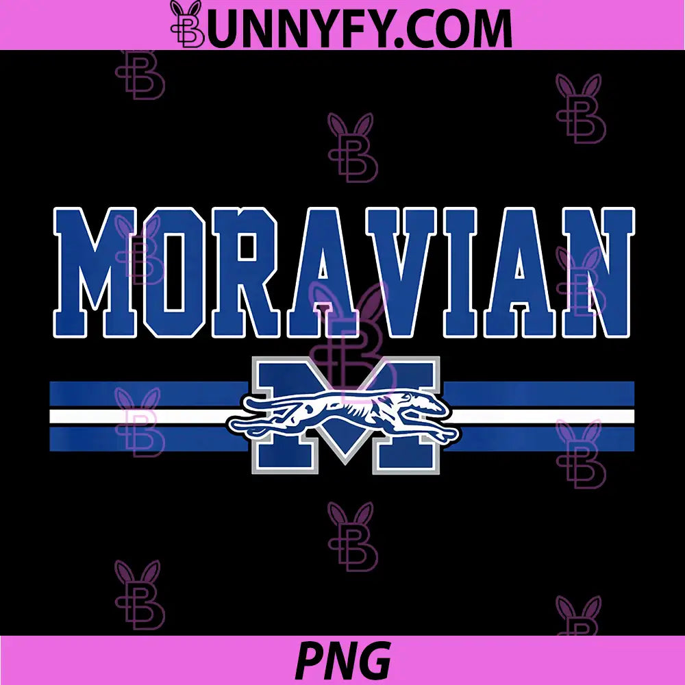 Moravian University Varsity Logo PNG, College Sports Design PNG