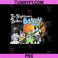 The Nightmare Before Bluey PNG, Halloween Bluey Style Cartoon PNG