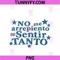 No Me Arrepiento PNG, De Sentir Tanto PNG