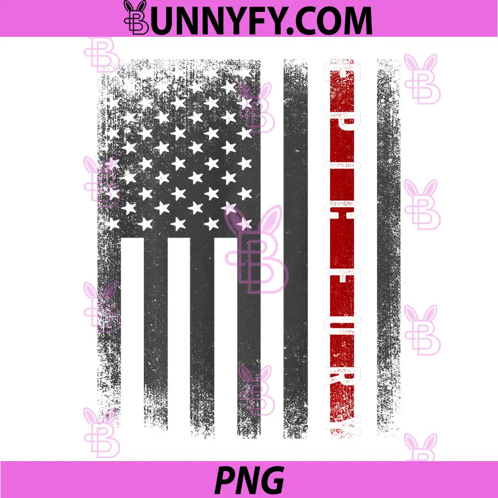 Epic Fury American Flag Distressed Style PNG, Patriotic PNG
