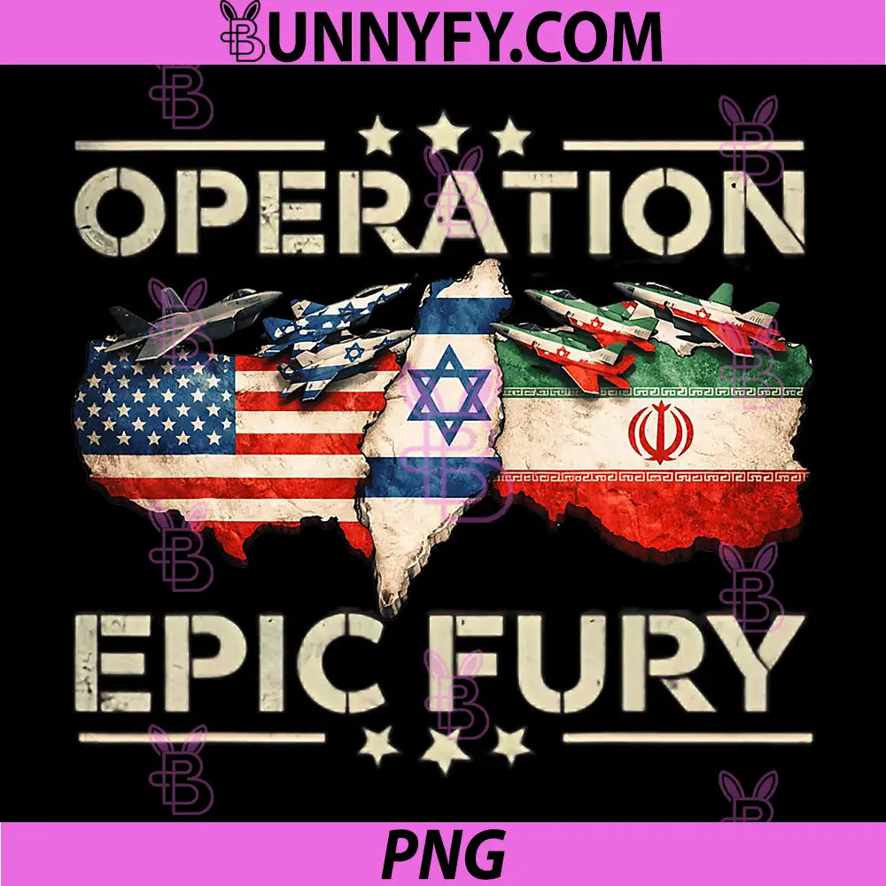 Operation Epic Fury PNG, Patriotic Adventure American Flag Usa PNG