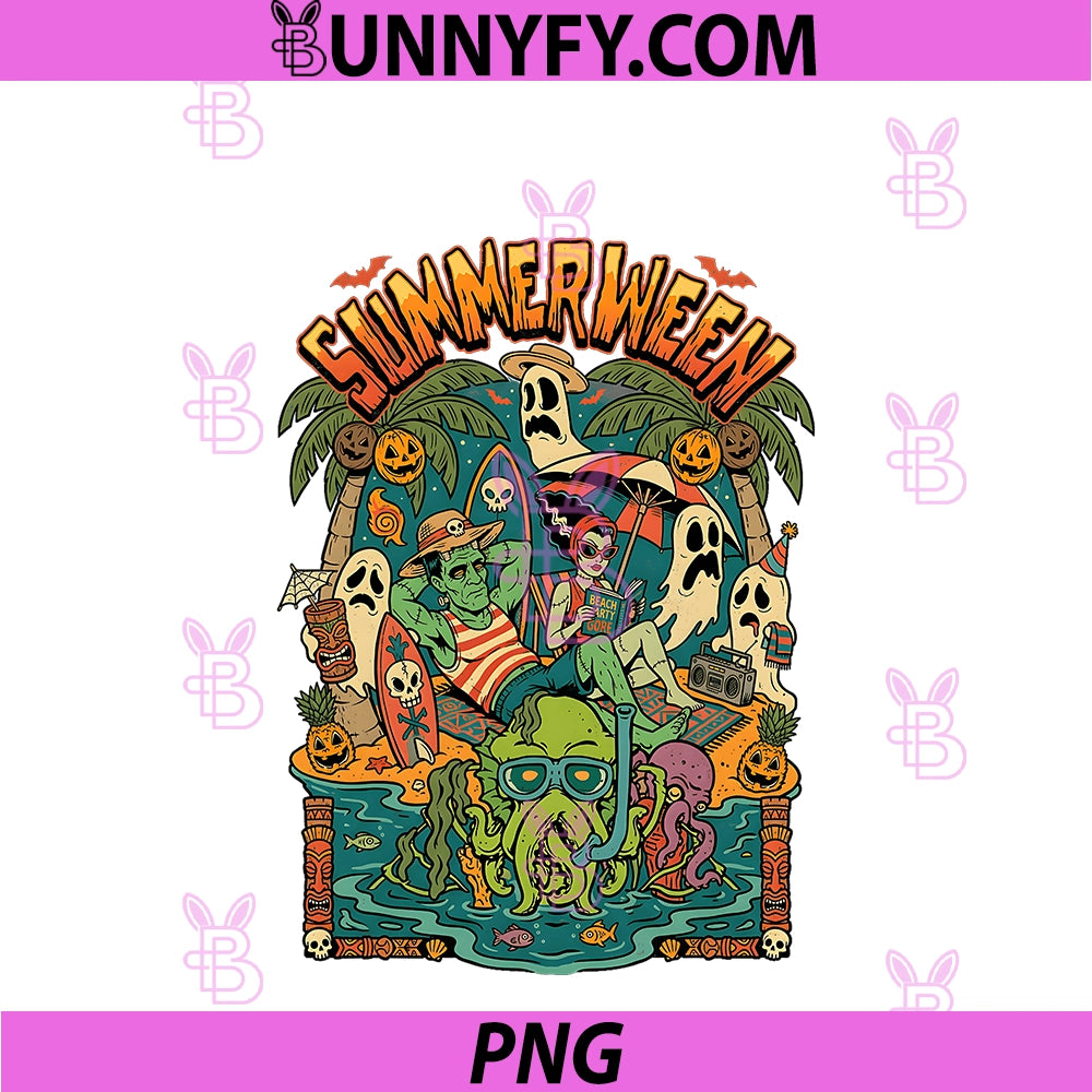 Summerween Halloween Spooky Creatures PNG, Funny PNG