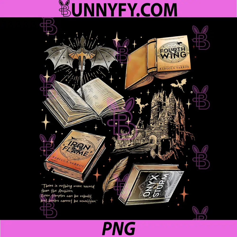 Fourth Wing Iron Flame Fantasy Book Art PNG, Onyx Storm Archive PNG