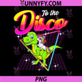 To The Disco PNG, The Unicorn Tells The Dinosaur Cute PNG