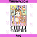 Chilli The Eras Tour Cartoon Poster PNG, Chilli Cute Cartoon Mom PNG
