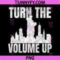 Turn The Volume Up New York Liberty PNG, Statue Of Liberty Skyline PNG